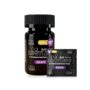 Limitless Black Edition 7-Hydroxymitragynine Chewable Tablets Watermelon 50mg